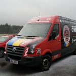 Týmový vůz Sparty Praha VW Crafter