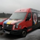 Týmový vůz Sparty Praha VW Crafter