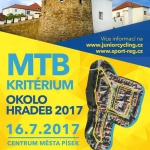 Pozvánka do Písku na MTB kritérium Okolo hradeb 16.7.