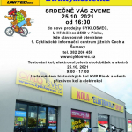 Pozvánka na Otevření 1. Cyklistického informačního centra jižních Čech a Šumavy CYKLOŠVEC a testování kol a elektrokol
